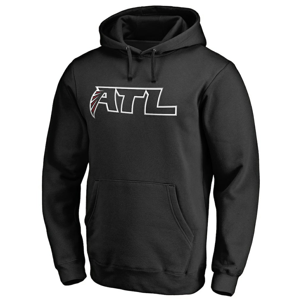 Atlanta Falcons Alternate Logo Pullover Hoodie - Black Hoodies