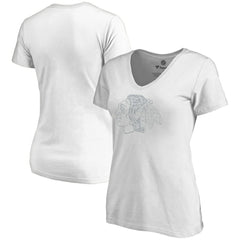 Chicago Blackhawks Women's Whiteout V-Neck T-Shirt - White | US 2606340