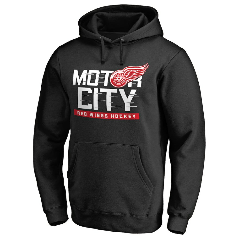 Detroit Red Wings Hometown Collection Motor City Pullover Hoodie - Black | US 2606883