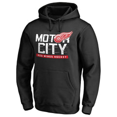 Detroit Red Wings Hometown Collection Motor City Pullover Hoodie - Black | US 2606883