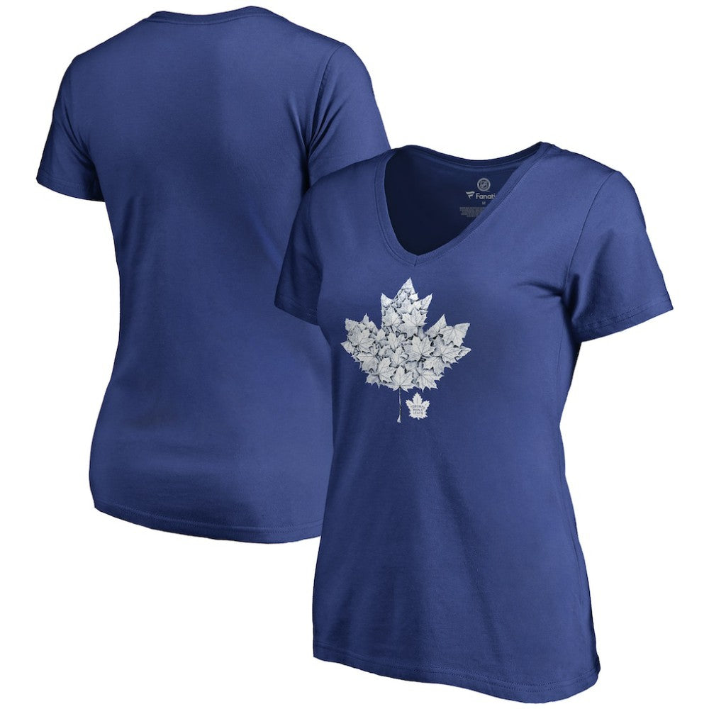 Toronto Maple Leafs Women's Hometown Collection Leafs V-Neck T-Shirt - Blue | US 2606947