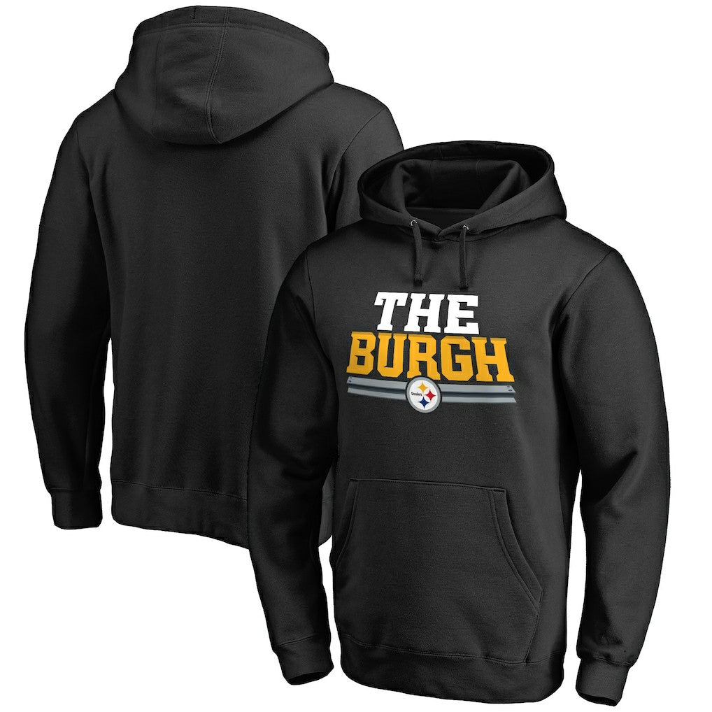 Pittsburgh Steelers Hometown Collection The Burgh Pullover Hoodie - Black Hoodies