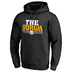 Pittsburgh Steelers Hometown Collection The Burgh Pullover Hoodie - Black Hoodies
