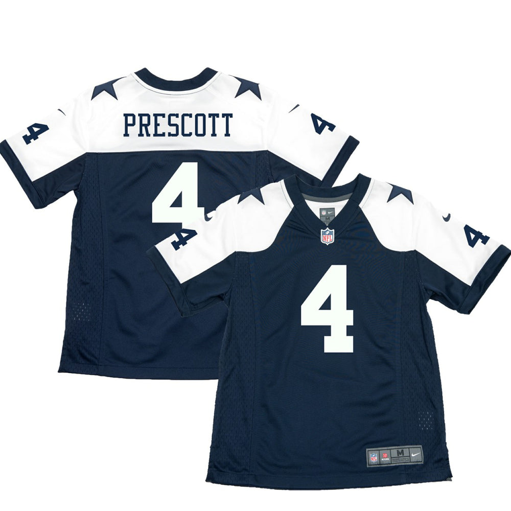 Dak Prescott Dallas Cowboys Youth Throwback Game Jersey - Navy Jerseys