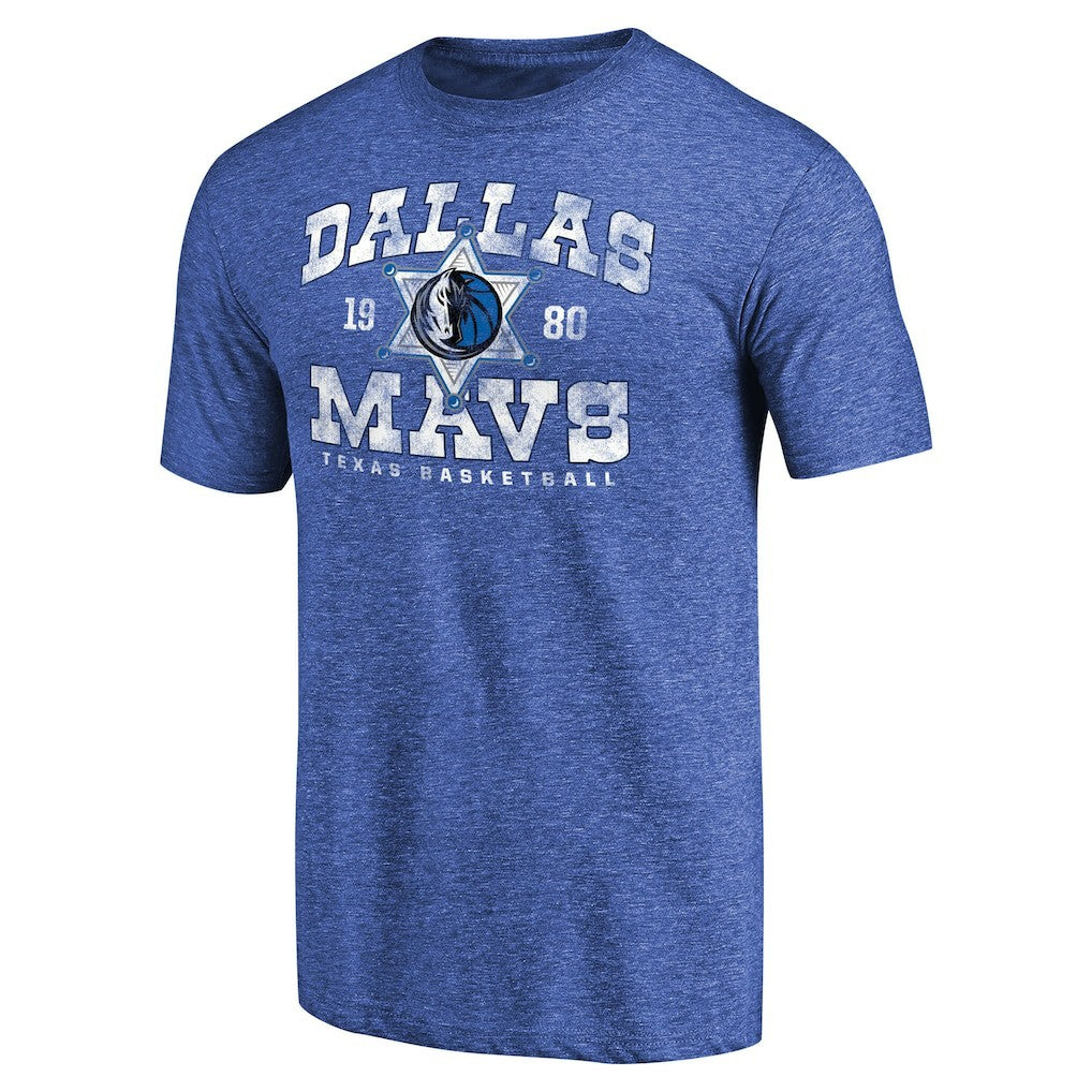 Dallas Mavericks Hometown Collection Lawman Tri-Blend T-Shirt Royal outlet