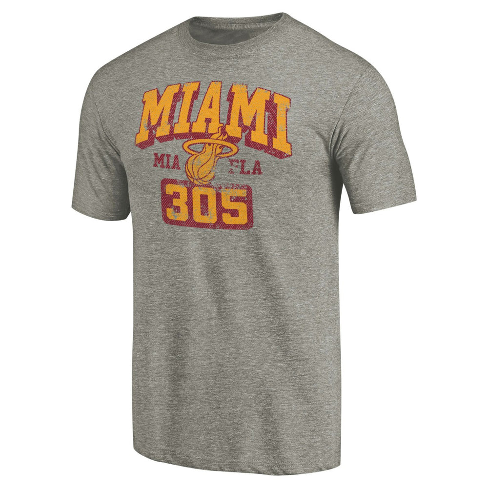 Miami Heat Hometown Collection 305 Tri-Blend T-Shirt Gray outlet
