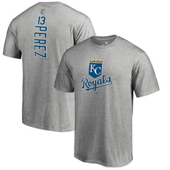 Salvador Perez Kansas City Royals Backer T-Shirt - Ash T-shirts