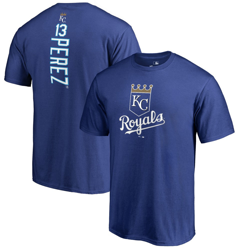 Salvador Perez Kansas City Royals Backer T-Shirt - Royal T-shirts