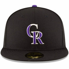 Colorado Rockies New Era Authentic Collection ON Field 59FIFTY Structured Hat - Black Hats