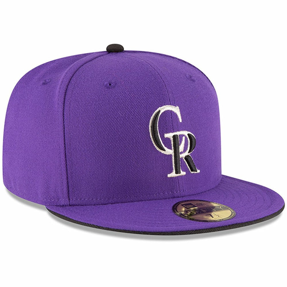 Colorado Rockies New Era Authentic Collection ON Field 59FIFTY Structured Hat - Purple Hats