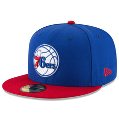 Philadelphia 76ers Team Color 2Tone 59FIFTY Fitted Hat Royal/Red - New Era