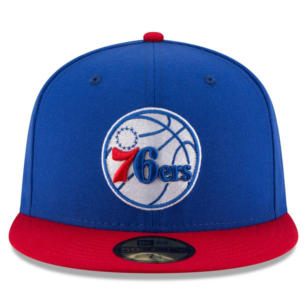 Philadelphia 76ers Team Color 2Tone 59FIFTY Fitted Hat Royal/Red - New Era