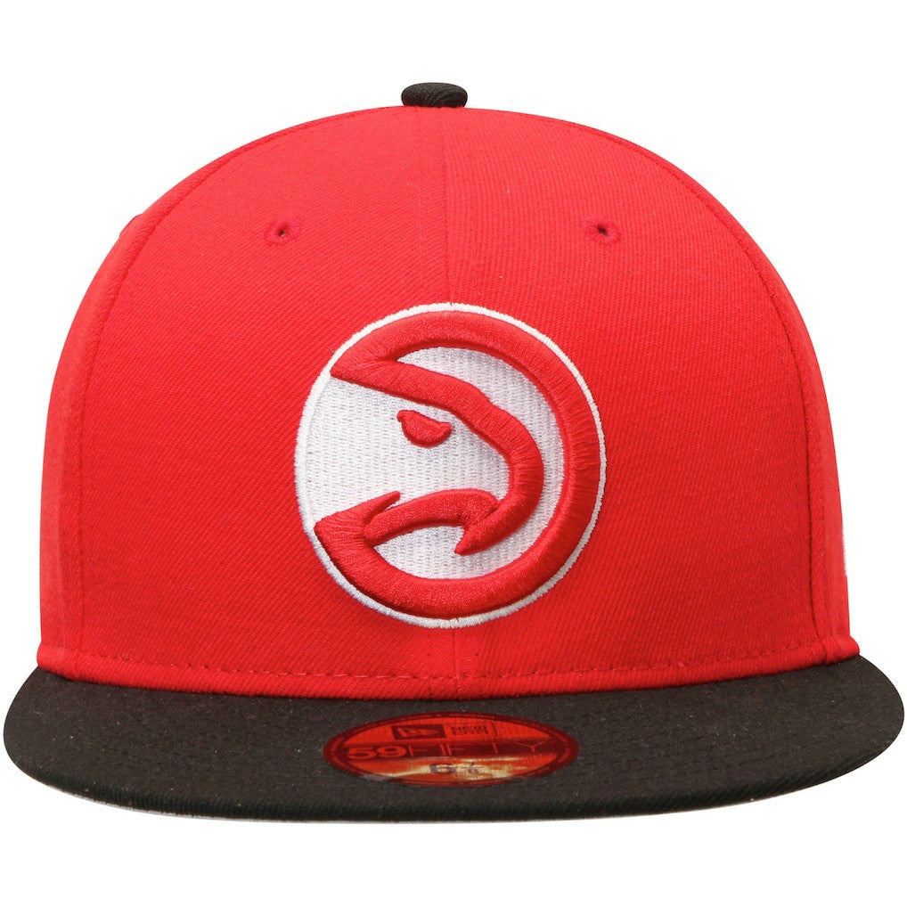 Atlanta Hawks Team Color 2Tone 59FIFTY Fitted Hat Red/Black - New Era