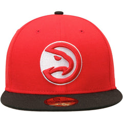 Atlanta Hawks Team Color 2Tone 59FIFTY Fitted Hat Red/Black - New Era
