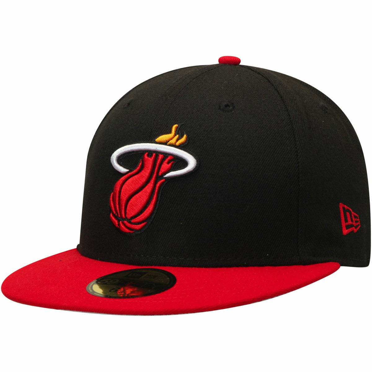 Miami Heat Team Color 2Tone 59FIFTY Fitted Hat Black/Red - New Era