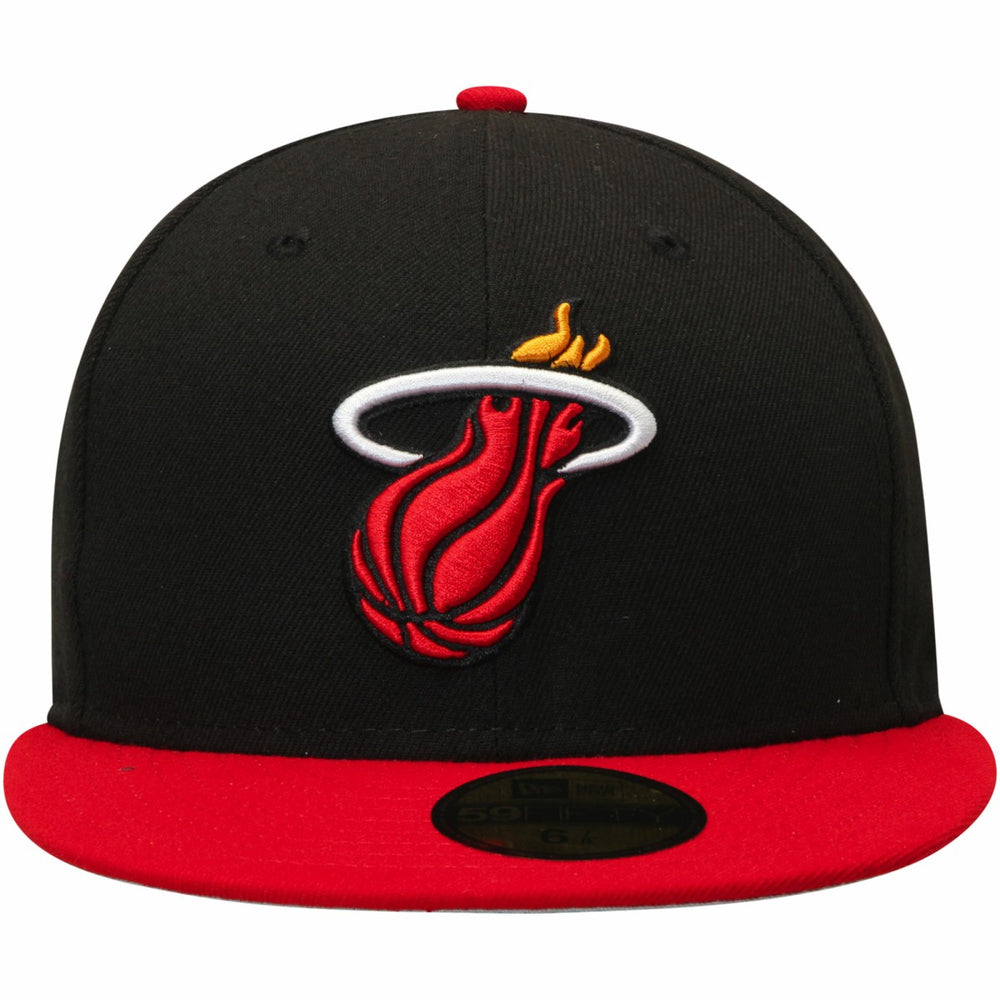 Miami Heat Team Color 2Tone 59FIFTY Fitted Hat Black/Red - New Era