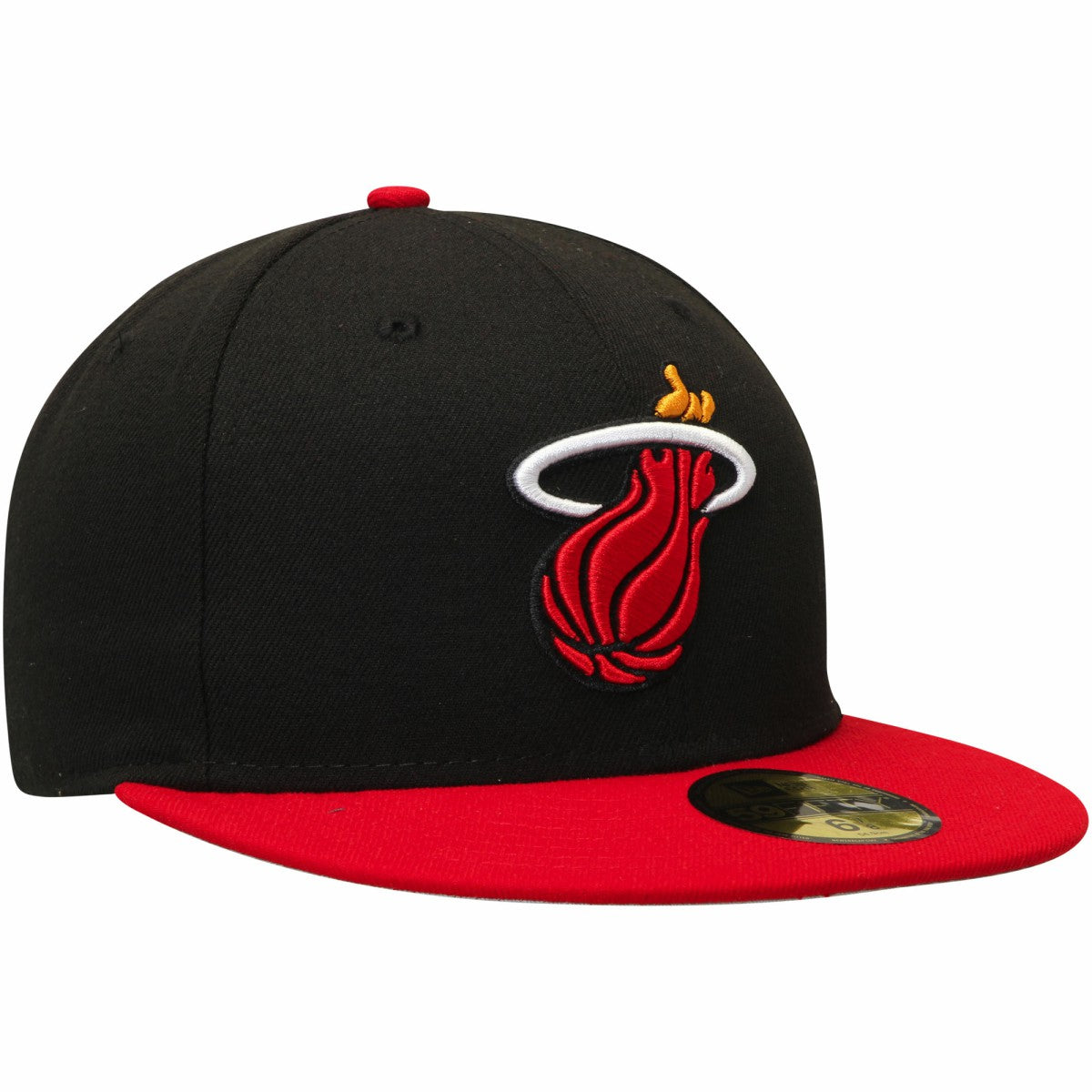 Miami Heat Team Color 2Tone 59FIFTY Fitted Hat Black/Red - New Era