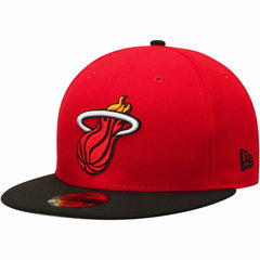Miami Heat Team Color 2Tone 59FIFTY Fitted Hat Red/Black - New Era outlet