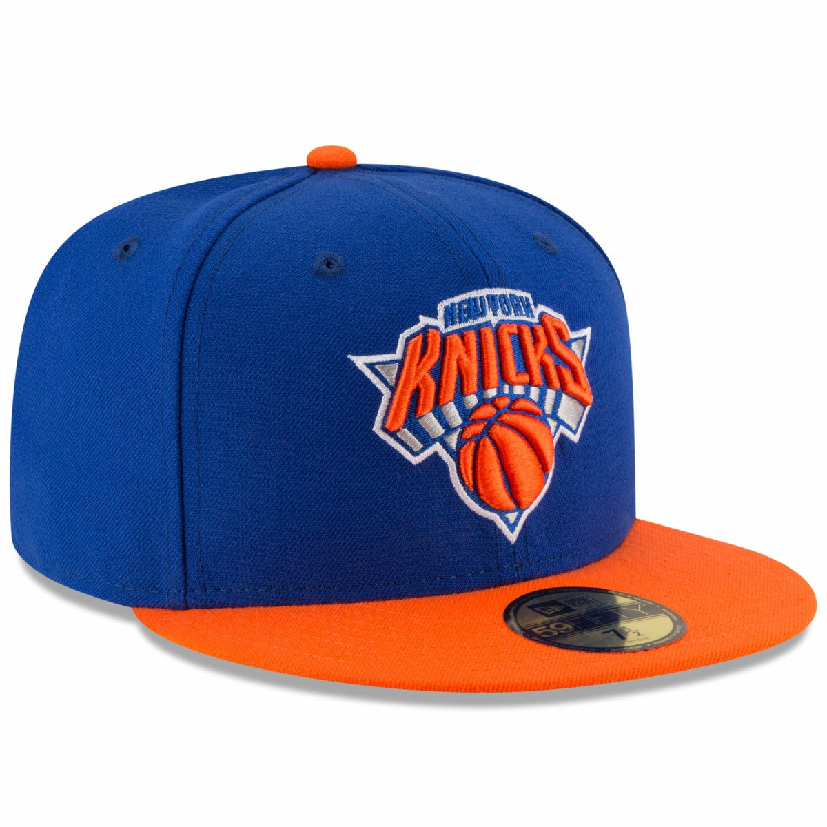 New York Knicks Team Color 2Tone 59FIFTY Fitted Hat Royal/Orange - New Era
