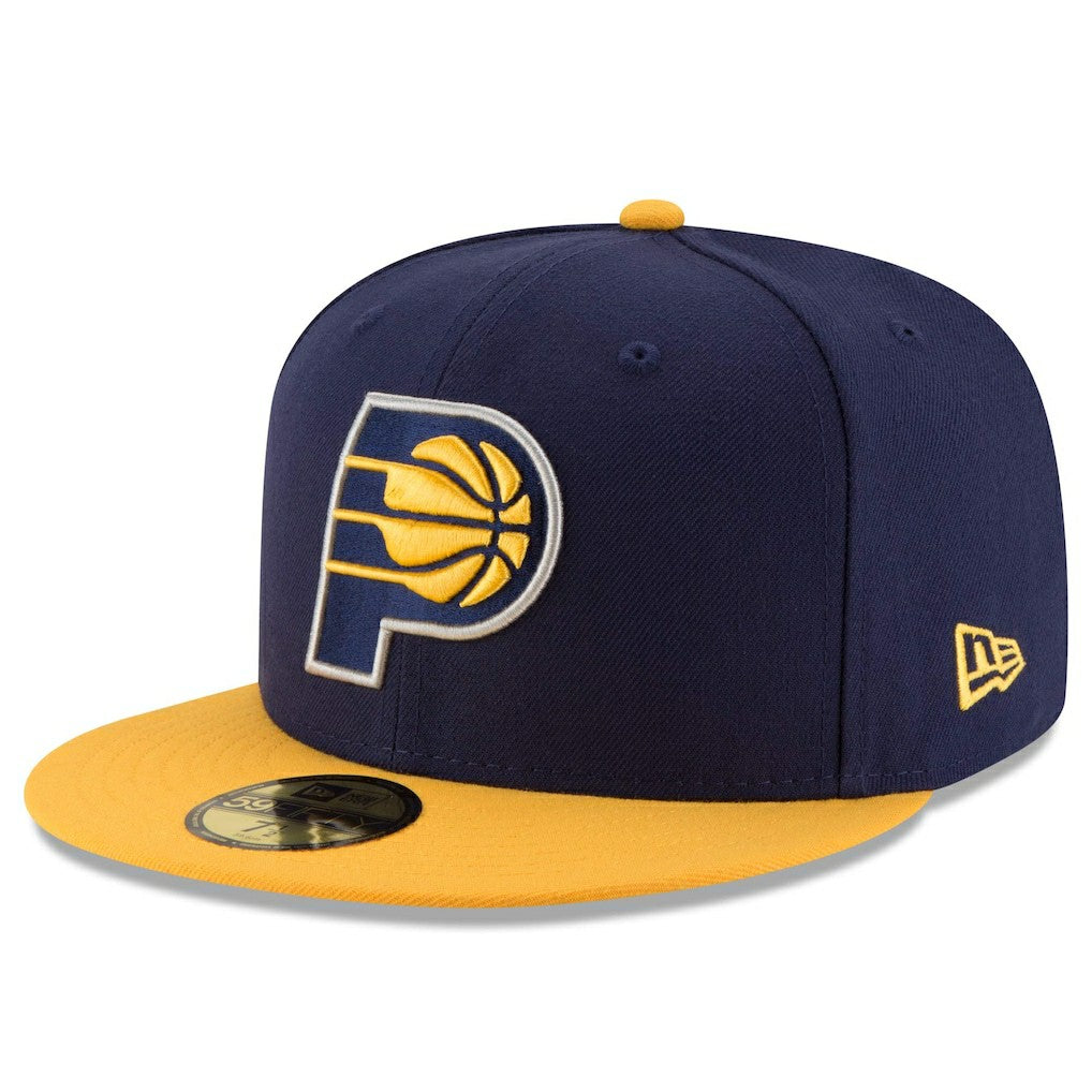 Indiana Pacers Team Color 2Tone 59FIFTY Fitted Hat Navy/Yellow - New Era
