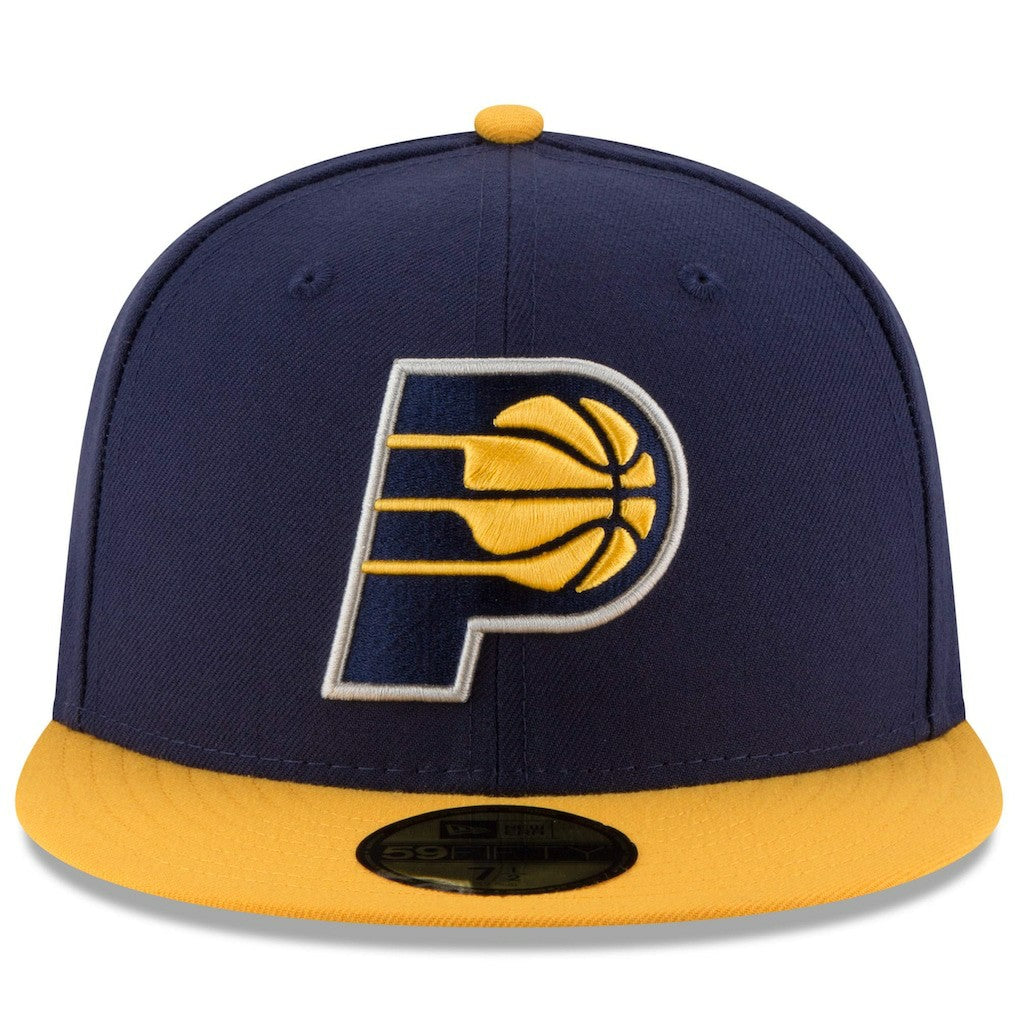 Indiana Pacers Team Color 2Tone 59FIFTY Fitted Hat Navy/Yellow - New Era