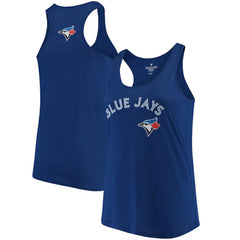 Toronto Blue Jays Soft as a Grape Women's Plus Size Swing for the Fences Racerback Tank Top - Royal Tanks