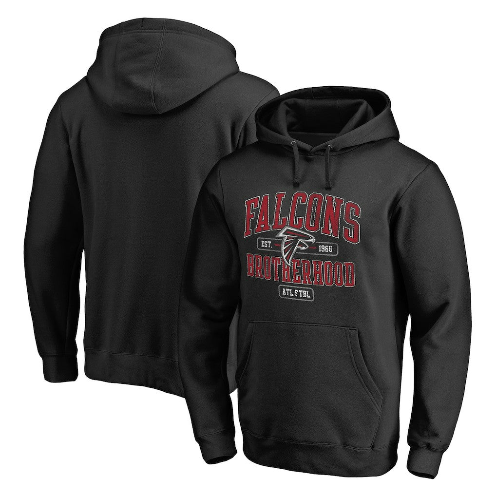 Atlanta Falcons Hometown Collection Guild Pullover Hoodie - Black Hoodies