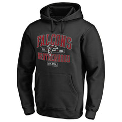 Atlanta Falcons Hometown Collection Guild Pullover Hoodie - Black Hoodies