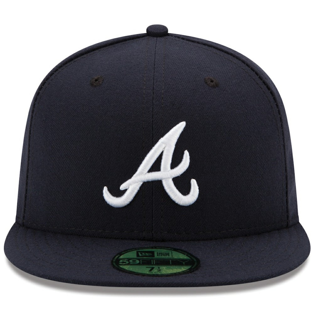 Atlanta Braves New Era Road Authentic Collection On-Field 59FIFTY Fitted Hat - Navy Hats