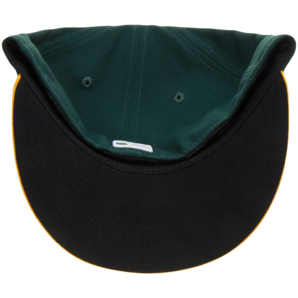 Athletics New Era Home Authentic Collection On-Field 59FIFTY Fitted Hat - Green/Yellow Hats