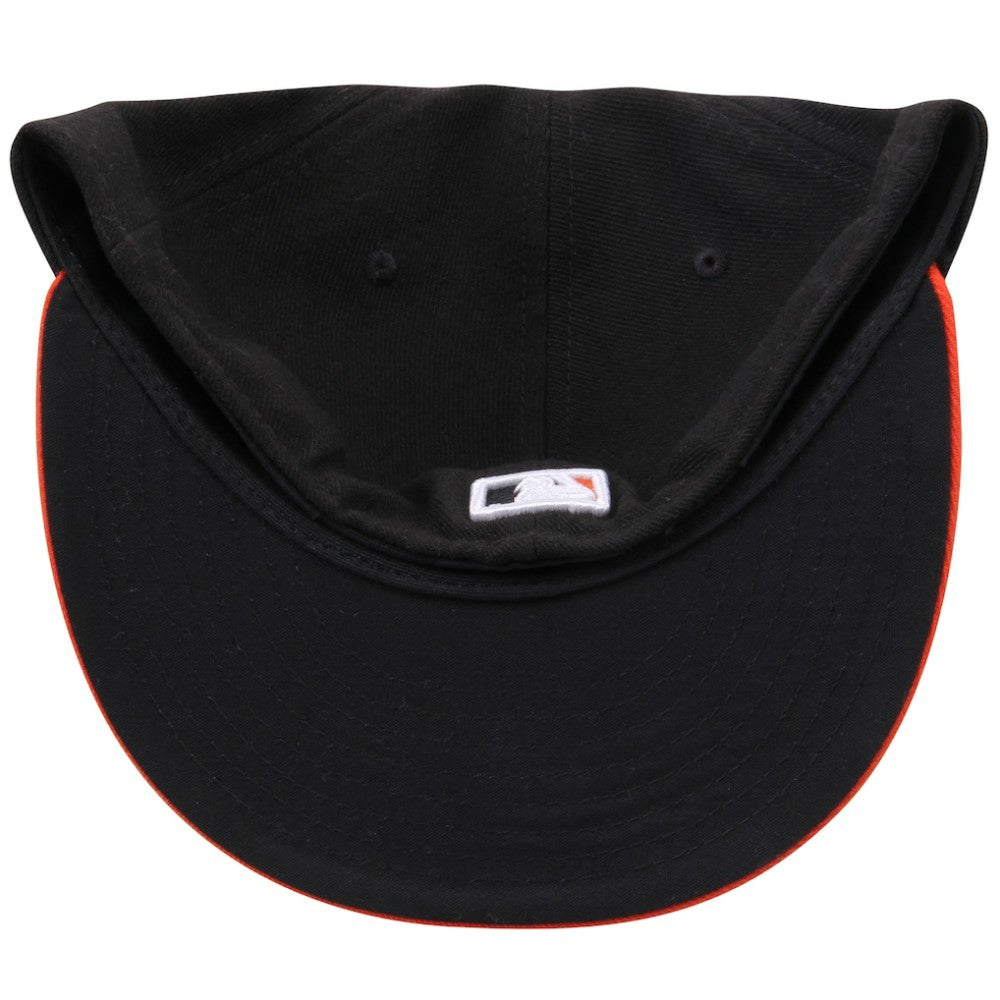 Baltimore Orioles New Era Road Authentic Collection On-Field 59FIFTY Fitted Hat - Black/Orange Hats