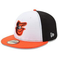 Baltimore Orioles New Era Home Authentic Collection On-Field 59FIFTY Fitted Hat - White/Orange Hats