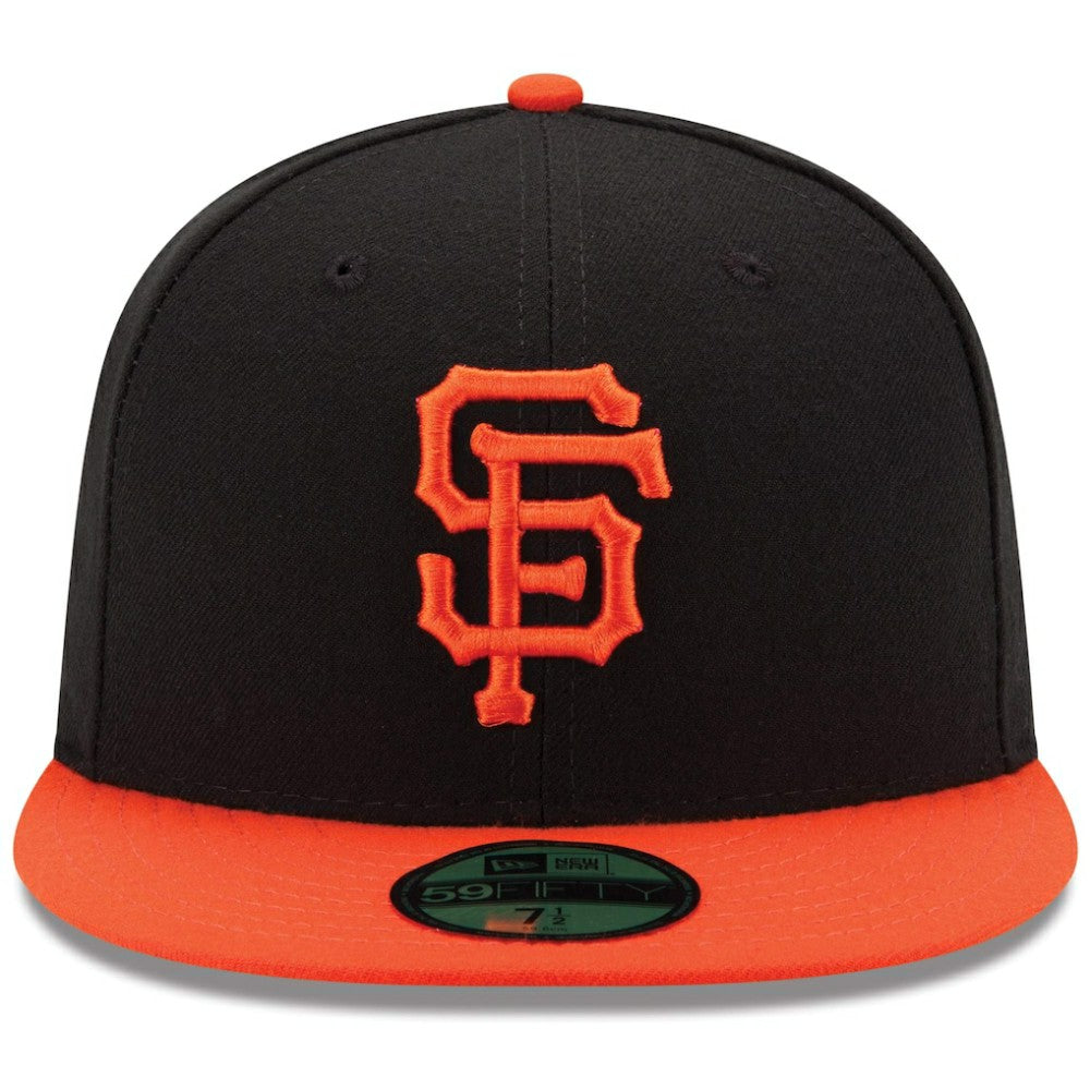 San Francisco Giants New Era Authentic Collection On-Field 59FIFTY Fitted Hat - Black/Orange Hats