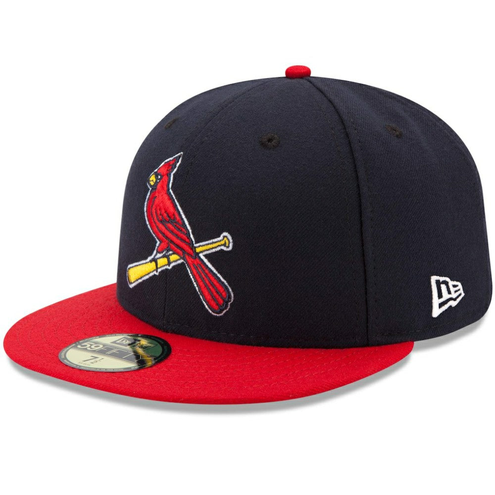 St. Louis Cardinals New Era Alternate 2 Authentic Collection On-Field 59FIFTY Fitted Hat - Navy/Red Hats