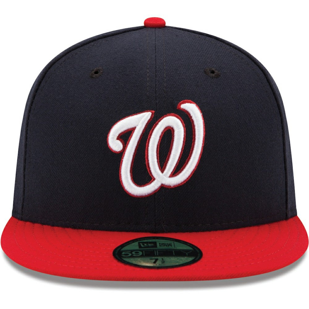 Washington Nationals New Era Alternate Authentic Collection On-Field 59FIFTY Fitted Hat - Navy/Red Hats
