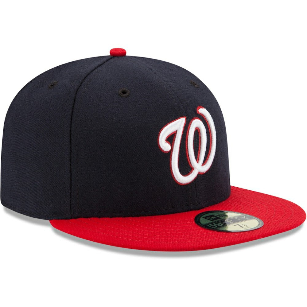 Washington Nationals New Era Alternate Authentic Collection On-Field 59FIFTY Fitted Hat - Navy/Red Hats
