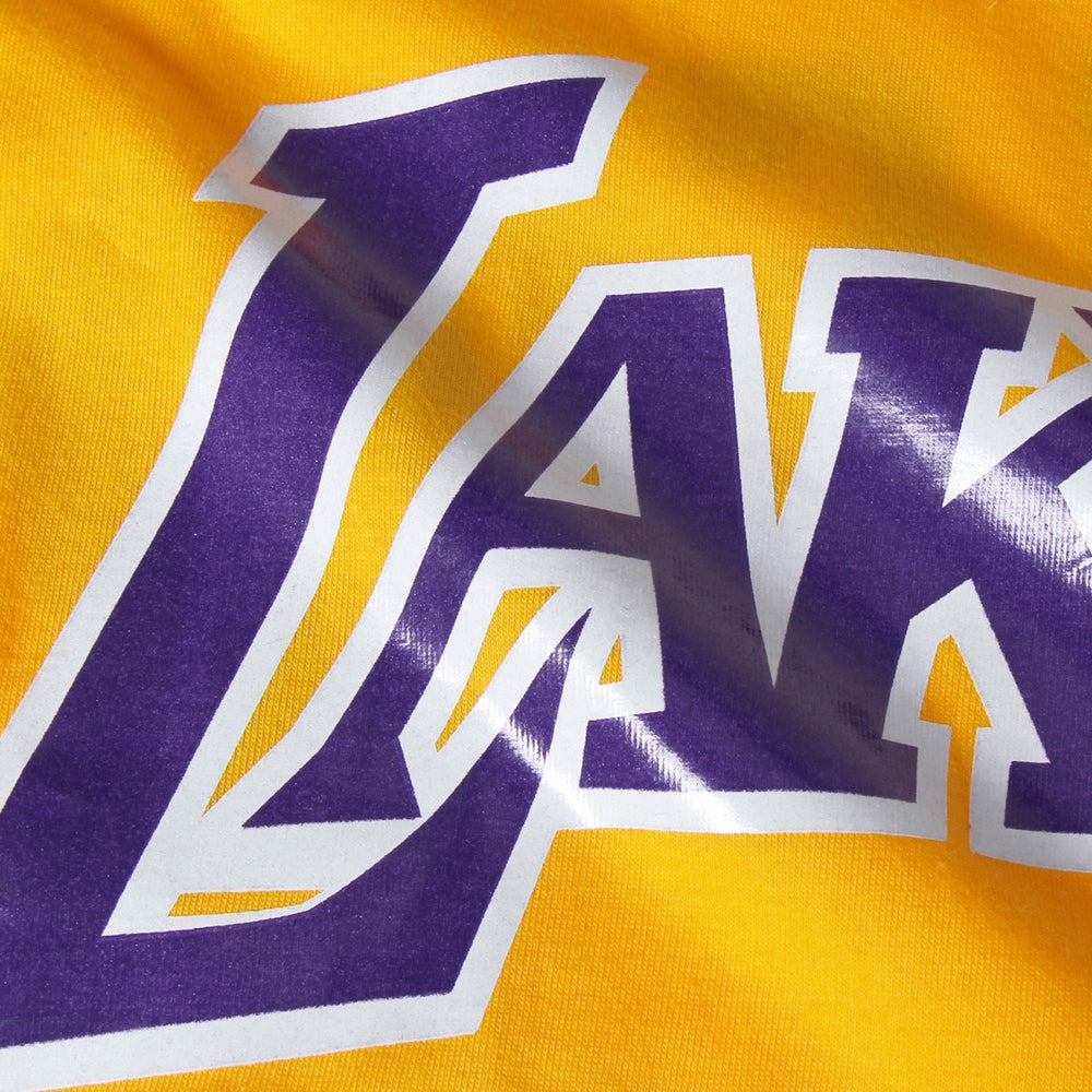 Magic Johnson Los Angeles Lakers Hardwood Classics Retro Name & Number T-Shirt Gold - Mitchell & Ness