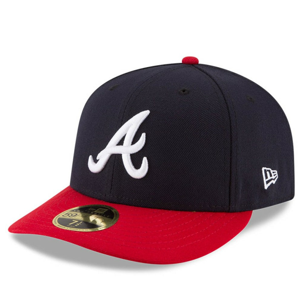 Atlanta Braves New Era Home Authentic Collection On-Field Low Profile 59FIFTY Fitted Hat - Navy/Red Hats