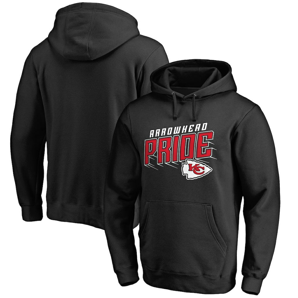 Kansas City Chiefs Hometown Collection Arrowhead Pride Pullover Hoodie - Black Hoodies