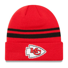 Kansas City Chiefs New Era Team Logo Cuffed Knit Hat - Red Hats
