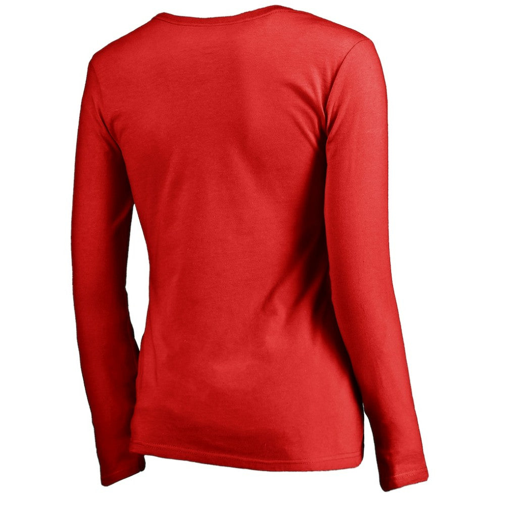 Toronto Blue Jays Women's Logo Long Sleeve T-Shirt - Red T-shirts