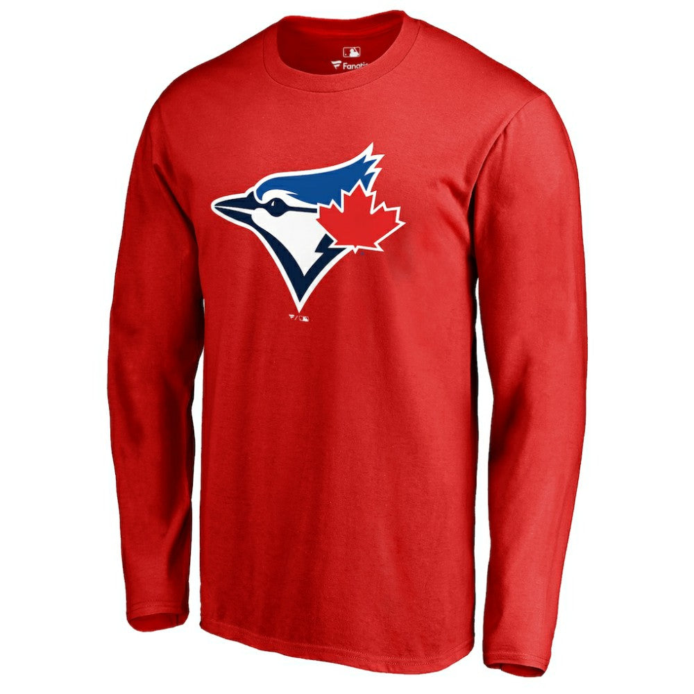Toronto Blue Jays Logo Long Sleeve T-Shirt - Red T-shirts