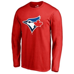 Toronto Blue Jays Logo Long Sleeve T-Shirt - Red T-shirts