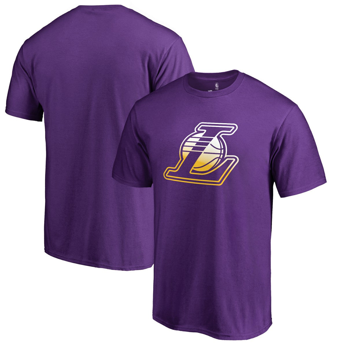 Los Angeles Lakers Gradient Logo T-Shirt Purple outlet