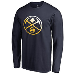 Denver Nuggets Gradient Logo Long Sleeve T-Shirt Navy