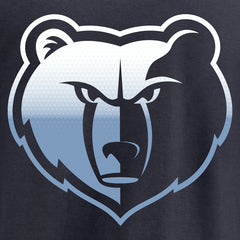Memphis Grizzlies Gradient Logo Long Sleeve T-Shirt Navy