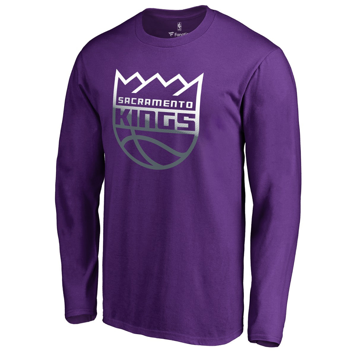 Sacramento Kings Gradient Logo Long Sleeve T-Shirt Purple