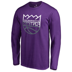 Sacramento Kings Gradient Logo Long Sleeve T-Shirt Purple