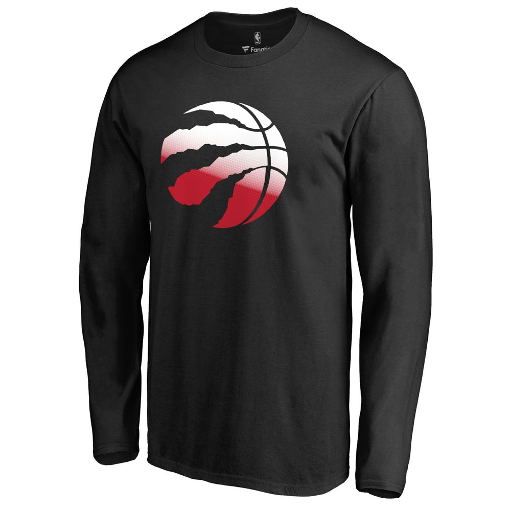 Toronto Raptors Gradient Logo Long Sleeve T-Shirt Black