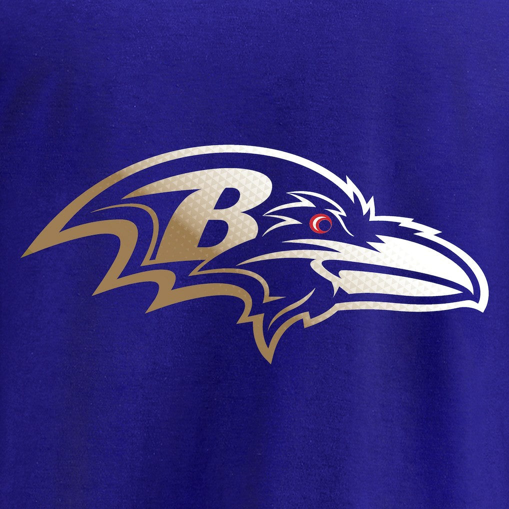 Baltimore Ravens Gradient Logo Pullover Hoodie - Black Hoodies